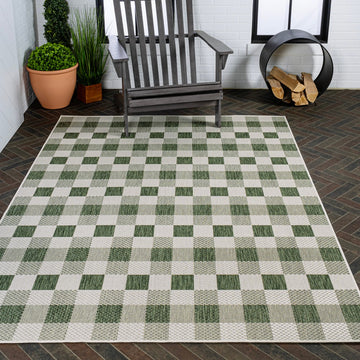 Darcy Traditional Geometric Bold Gingham Area Rug
